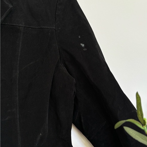 Wilson’s the leather Experts button down Genuine black suede leather jacket - Picture 8 of 8